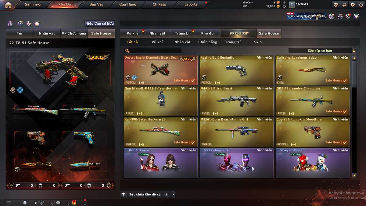 shop acc cf uy tin gia re